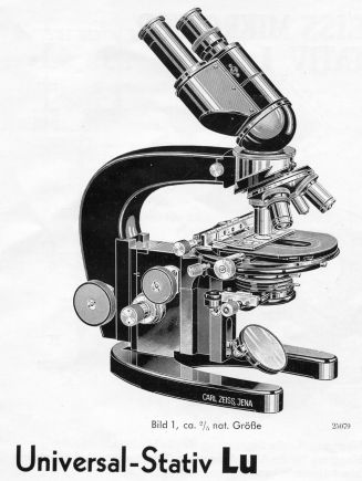 Das Mikroskop LU von Zeiss Jena